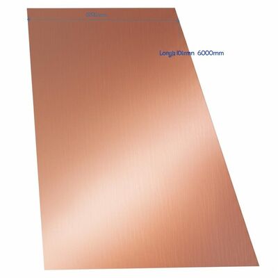 Длина 100 мм 6000 мм Медная сплавная плита ASTM B898 Металлический лист, предназначенный для электромеханического и структурного производства
